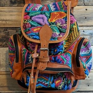 Bohemian backpack made in Guatemala
